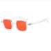 15 Leisure Solid Frame Rectangle Sunglasses