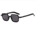 4 Leisure Solid Frame Rectangle Sunglasses