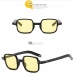 6 Leisure Solid Frame Rectangle Sunglasses