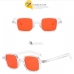 10 Leisure Solid Frame Rectangle Sunglasses