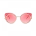 10 Metal Frame  Rhinestone Cat Eye Sunglasses