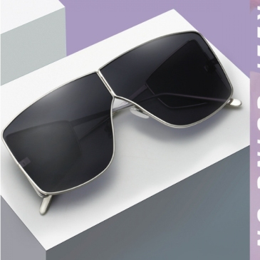  Metal Frame Solid Designer Sunglasses For Women