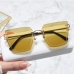 5 Metal Temple Irregular Design Cool Sunglasses