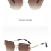 7 Metal Temple Irregular Design Cool Sunglasses
