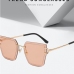 1 Metal Temple Irregular Design Cool Sunglasses