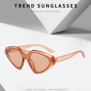  Pure Color Irregular Design Cool Sunglasses 
