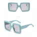 12Chic  Colorblock Women Square Sunglasses