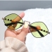 5Geometric Metal Frame Trendy Sunglasses