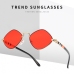 6Geometric Metal Frame Trendy Sunglasses