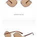 9Geometric Metal Frame Trendy Sunglasses
