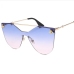 4Modern Frameless Gradient Color Mirrored Sunglasses