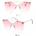 5Modern Frameless Gradient Color Mirrored Sunglasses