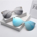 1Modern Frameless Gradient Color Mirrored Sunglasses