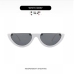 5Semi-round Solid Women Trendy Sunglasses