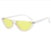 6Semi-round Solid Women Trendy Sunglasses