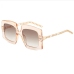 14Stylish Gradient Color Chain Design Ladies Sunglasses