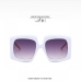 7Stylish Gradient Color Chain Design Ladies Sunglasses