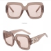 6Trendy  Irregular Frame Vintage Sunglasses