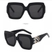 8Trendy  Irregular Frame Vintage Sunglasses