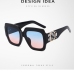 9Trendy  Irregular Frame Vintage Sunglasses