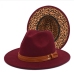 14 Outdoor Vintage Leopard Felt Fedora Hats