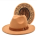 15 Outdoor Vintage Leopard Felt Fedora Hats