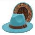 4 Outdoor Vintage Leopard Felt Fedora Hats