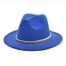 12 Simple Design Vintage Unisex Felt Fedora Hats