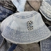 6 Versatile Fashion Letter Printed Denim Bucket Hat