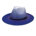 1British Style Gradient Color Fall Men Fedora Hats