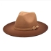 9British Style Gradient Color Fedora Hats
