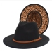 5British Style Vintage Unisex Leopard Felt Fedora Hat 