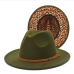 6British Style Vintage Unisex Leopard Felt Fedora Hat 