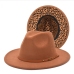 7British Style Vintage Unisex Leopard Felt Fedora Hat 