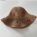 8Casual Cherry  Bucket Hat Straw  Bucket Hat 