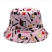 22Casual White Printed Men Fisherman Hat For Women