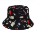 25Casual White Printed Men Fisherman Hat For Women