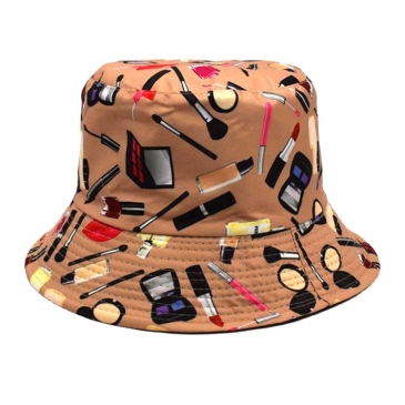 Casual White Printed Men Fisherman Hat For Women