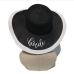 6Casual Wide Rim Letter Straw Summer Hats