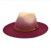 13Fall Street Gradient Color Felt Fedora Hat For Men