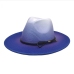 10Fashion Gradient Color Woolen Fedora Hat Caps