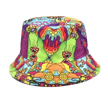 Hip Hop Style Casual Printed Men Fisherman Hat Women