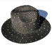 8Individual Wide Rim Rhinestone Summer Hats