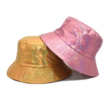 Iridescence Unisex Casual Summer Outdoor Black Bucket Hat 
