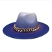 10Ladies Gradient Color Big Chain Men Fedora Hat 