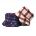 1Leisure Versatile Color Block Plaid  Bucket Hat 