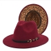 14Leopard Women Men Fedora Hat Caps