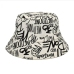 1Letter Scrawl Printed Bucket Hats For Women