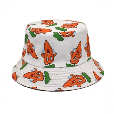 Lovely Cartoon Printed Summer Unisex Fisherman Hat 