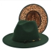 8New Fashion Fall Leopard Fedora Hat 